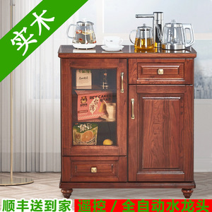 万宝新中式茶吧机实木饮水机家用茶水柜下置水桶客厅立式新款木质