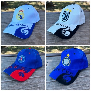 足球迷帽子皇马ac米兰国米阿森纳巴黎巴萨尤文拜仁曼联曼城鸭舌帽