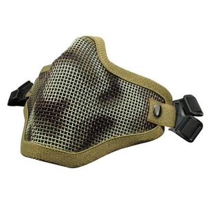 户外防身用品 双带半脸钢丝护具 野战防护面具 运动面罩军迷装备