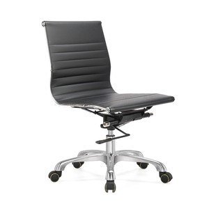 伊姆斯人体工学黑色电脑椅牛皮职员椅舒适久坐会议椅eames 办公椅