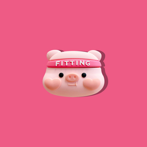 头巾猪猪适用AirPods1/2代保护套可爱苹果3代Pro耳机软壳卡通女款