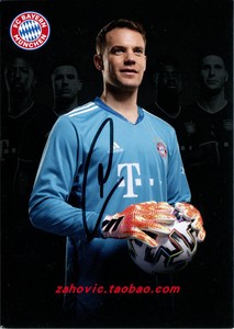 manuel neuer 诺伊尔 拜仁慕尼黑 亲笔签名官方卡 2020-21赛季