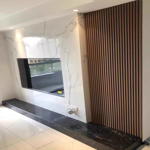 网红烤漆新西兰实木格栅背景墙长城板护墙板木饰面榉木定制装饰板