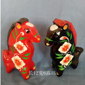 泥咕咕 浚县高头大 马将军之马,马上成功 家中摆件 纯手工艺术