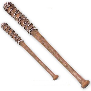 pu橡胶1:1棒球棒影视道具武器模型美剧行尸走肉露希尔尼根棒球棍