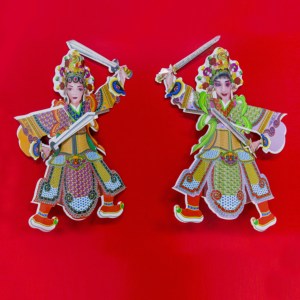 祭祀用品【纸扎纸人武将】冥府高档小纸人武将 殡葬用品 清明祭祀
