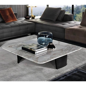 大理石弧形茶几