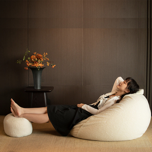 羊羔毛懒人沙发豆袋榻榻米卧室阳台可躺可睡单人小户型创意豆沙包