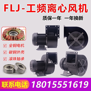 工频离心风机130／150FLJ 220V 380V 250W 180W挤出机专用鼓风机