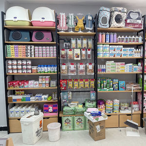 名创宠物店货架猫狗粮零食用品展柜定制陈列展示架柜子多功能展架