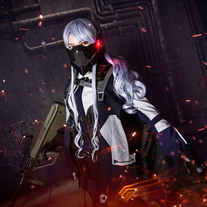 【自由风】少女前线cos服 ak-12 忤逆小队ak12动漫游戏女装假发