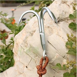 户外求生攀岩钩登山绳勾爪锻钢登山爪救生飞虎爪硬钢飞爪探险装备