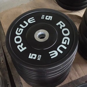 cf举重片全胶rogue竞技片彩色亲千克制大孔pu杠铃片