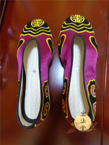 道教高功鞋 道士高功鞋 道家云鞋 紫色祥云鞋 道家用品道士用品