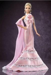 发 Barbie Badgley Mischka 2006 金标品牌合作婚纱新娘芭比娃娃