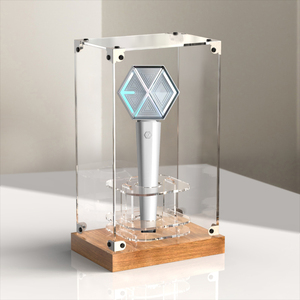 EXO应援棒加高收纳盒演唱会粉丝荧光棒亚克力展示盒透明放置盒子