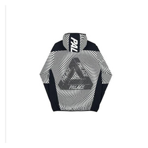 欧美潮牌palace 18ss 3d经典大三角logo斑马纹螺旋薄款夹克冲锋衣