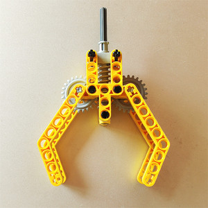 兼容乐高积木电动夹子机械手臂齿涡轮齿轮tt马达爪抓物大颗粒传动