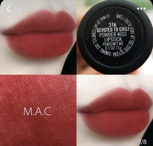 mac口红魅可唇膏女子弹头chili小辣椒牛血色限量316新色marrakesh