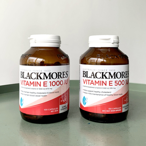 澳洲blackmores澳佳宝天然维生素e维e胶囊 1000iu亢氧化亢衰100粒