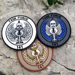 使命召唤141刺绣魔术贴臂章 141个性徽章带双面魔术贴肩章 纪念章