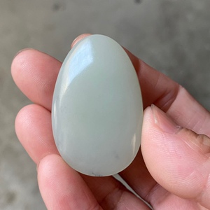 天然新疆和田玉且末料飘青花素面平安无事牌玉挂件吊坠玉佩玉牌