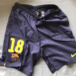 巴塞罗那巴萨 阿尔巴 1314赛季 主场 更衣室落场版 球裤