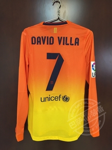 【代售】巴塞罗那巴萨 比利亚 1213赛季联赛客场更衣室落场版球衣