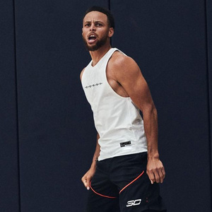 ins库里同款速干篮球背心无袖t恤 美式运动吸汗透气投篮训练服