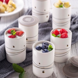 小熊酸奶机配件陶瓷分杯snj-c10h1 snj-b10k1 酸奶分杯分装杯4个