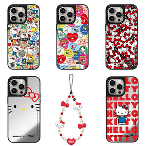 CASETi联名hellokitty壳链KT猫手机壳适用iPhone14Pro Max苹果13可爱12苹果15Magsafe磁吸壳女挂绳华强北代购