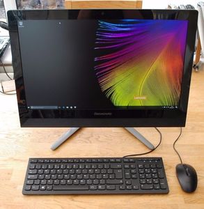 联想二手一体机电脑C560 办公设计台式机整机全套23寸四核整机