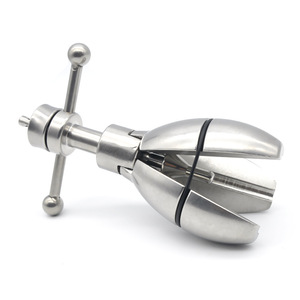 金属不锈钢开合肛塞锁重型大肛栓后庭自慰旋控制可调节肛门扩肛器