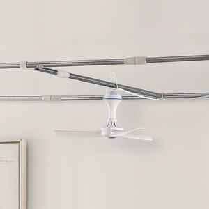 宿舍伸缩蚊帐挂电风扇横杆床上支架微型家用小吊扇杆蒙古包风扇杆