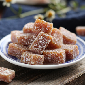 姜汁软糖姜糖糖果q弹有嚼劲姜糖片椰蓉芝麻味散装500g包邮