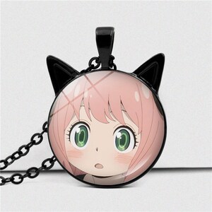 动漫间谍过家家项链百搭spy family阿尼亚福杰猫耳朵吊坠毛衣链