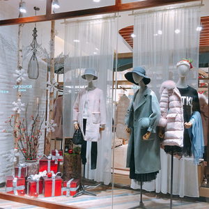 服装店窗帘沙帘