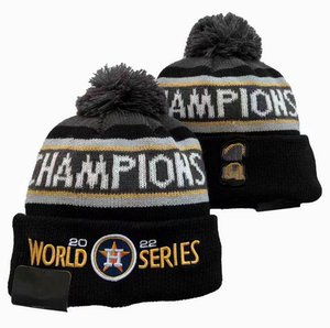 秋冬棉帽子2022棒球冠军针织帽出口跨境高品质毛线帽户外保暖潮帽