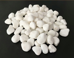 天然小白石子雨花石多肉园艺铺面石鱼缸造景庭院白色小石头子包邮