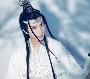 陈情令蓝忘机抹额 姑苏蓝氏云纹发带 发饰 cos蓝湛配饰抹额 道具