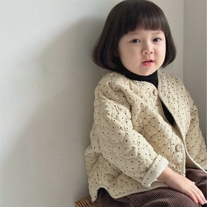 女童冬季波点棉服洋气女宝宝保暖棉衣儿童小棉袄韩版冬装外套童装