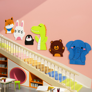 幼儿园环创主题墙装饰用品墙面布置环境布置材料楼梯走廊台阶贴纸
