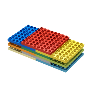 兼容乐高大颗粒积木88孔基础底板儿童早教教具散件科教培训玩具
