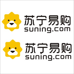 苏宁易购车贴logo快递面包车摩托电动三轮车店面招牌广告定制贴纸
