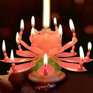 网红生日蛋糕蜡烛喷焰花