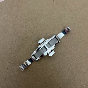 钢带蝴蝶扣配件 不锈钢1853 手表卡扣机械表链扣子锁扣表带扣头