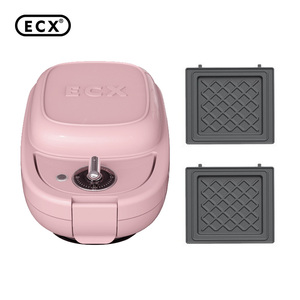 ECX 三明治机早餐机 电饼铛 食品级不粘涂层【标配】厨房专用方形