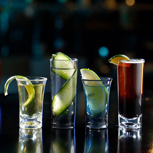 亚克力野格杯子弹杯b52杯pc酒吧洋酒杯ktv塑料防摔小酒杯子白酒杯