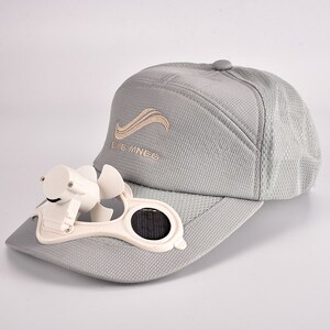 风扇带的太阳能成人充电防晒夏季带电扇男士安全多功能女帽子