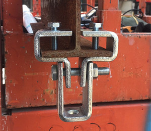 钢结构厂房专用吊卡/钢梁悬吊连接件夹具/工字钢吊架/万向吊灯卡